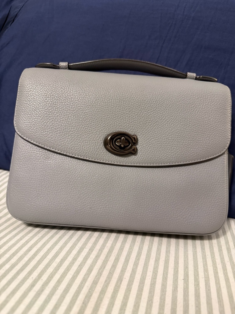 Coach Top-Handle Leather Cassie Crossbody Handbag